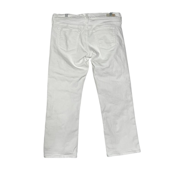Adriano Goldschmied The Tomboy Crop Relaxed Straight Leg Jeans White Size 29 - Picture 3 of 13